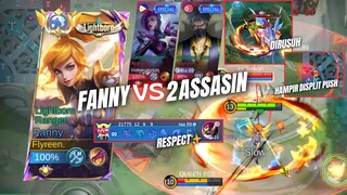 FANNY VS 2 ASSASIN PALING NGERI😱😭| DI RESPECT HANZO✨