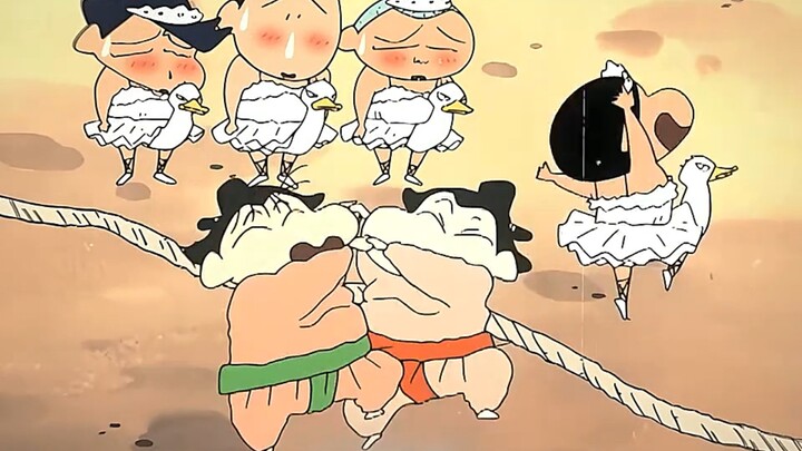 “为了赢下这场拔河比赛的战术也太抽象了吧”