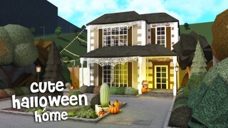 cute halloween home | exterior | bloxburg