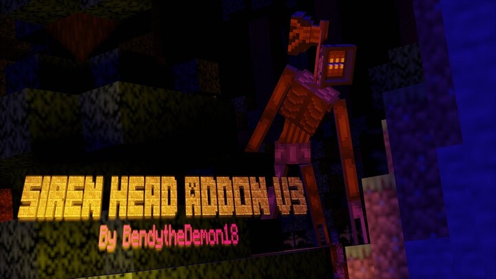 Playing my siren head, cartoon cat Addon V3(mod) before release |Minecraft PE[BE]