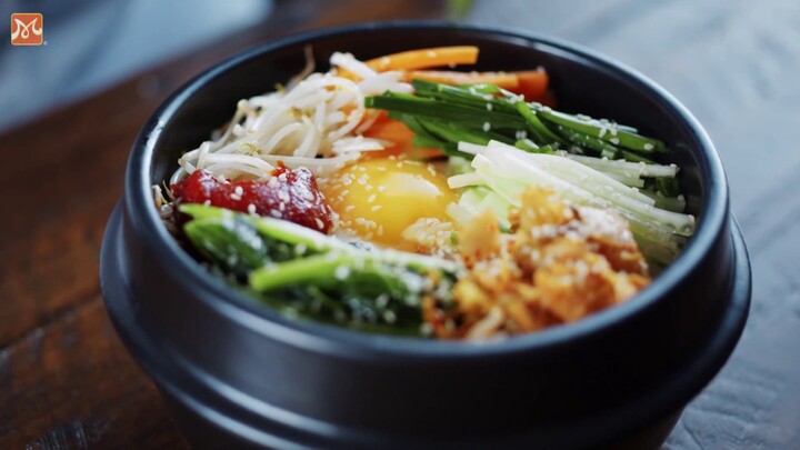 Hướng Dẫn Làm Cơm Trộn Hàn Quốc (Bibimbap) Chính Gốc | Học Nấu Ăn Ngon | Hướng Nghiệp Á Âu