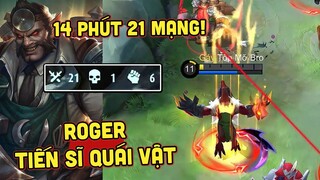 MLBB | ROGER TIẾN SĨ QUÁI VẬT: 14 PHÚT 21 MẠNG VÀ ĐẠI CHIẾN RỒNG 🐲 VS SÓI 🐺! | Tốp Mỡ Gaming