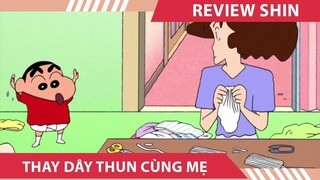 Review shin cậu bé bút chì , THAY DÂY THUN CÙNG MẸ  , tóm tắt shin cậu bé bút chì