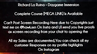 Richard La Ruina course  - Daygame Immersion download