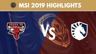 MSI 2019 Highlights: PVB vs TL | Phong Vũ Buffalo vs Team Liquid