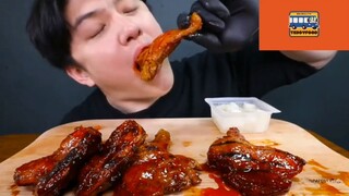 Mukbang đùi gà Hàn Quốc p3 #monngonmoingay