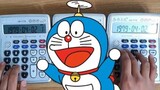 Theme music of Doraemon with three calculators