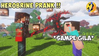 PRANK Youtuber, Jadi Hantu Herobrine Bawa Senjata Legend!! - Herobrine Prank Part.1