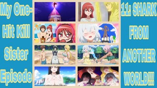 My One-Hit Kill Sister! EPISODE 11: SHARK FROM ANOTHER WORLD!!! 1080P! ASAHI'S HAREM IN SWIMSUITS!!!