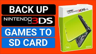 Play 3DS Games On SD Card And Copy Save Games From Cartridge To SD EASY