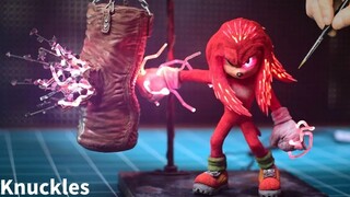 How to make Sonic 2 knuckles power up diorama clay