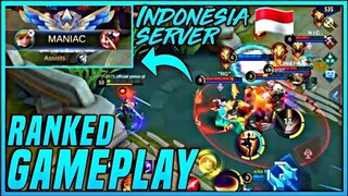 Playing in Indonesia Server AUTO NOOBQUEEN STYLE?!! | Fanny : RANKED GAMEPLAY l MLBB