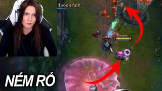 Nữ streamer chơi được cả bóng rổ trong LMHT, Combo chỉ 1 ngón tay Zed và Yasuo