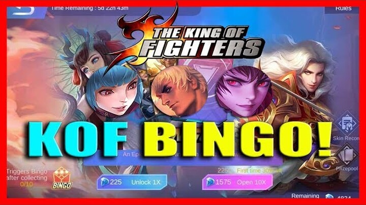 BINGO EVENT FOR KOF SKINS 🟢 MLBB