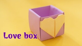 Cách làm hộp quà bằng giấy cực dễ - Cách Gấp Hộp Quà đơn giản Gấp giấy Origami -hộp bằng giấy a4