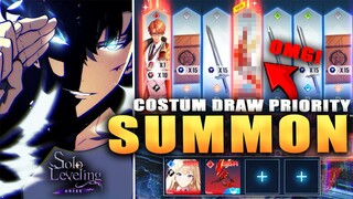 CUSTOM DRAW PRIORITY UPDATE & BROOOO!! THESE SUMMONS ARE 🔥🔥🔥!! (Solo Leveling Arise)