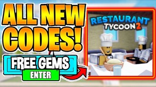 Roblox Restaurant Tycoon 2 Codes! 2022 January