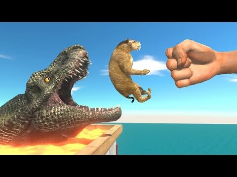 Feed Hungry T-Rex - Animal Revolt Battle Simulator