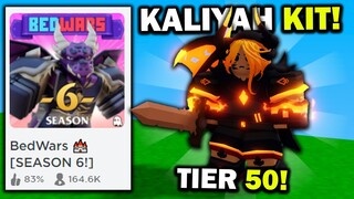 KALIYAH TIER 50 KIT!! (review) | Roblox Bedwars Season 6 Update!