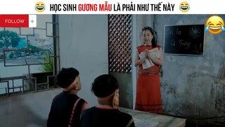 Học sinh gương mẫu là phải như thế này😂