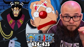 Luffy and Buggy Team Up! | ONE PIECE Ep 424-425 REACTION