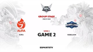 Aura vs Rebellion GAME 2 MPL ID S13 | RBL VS AURA