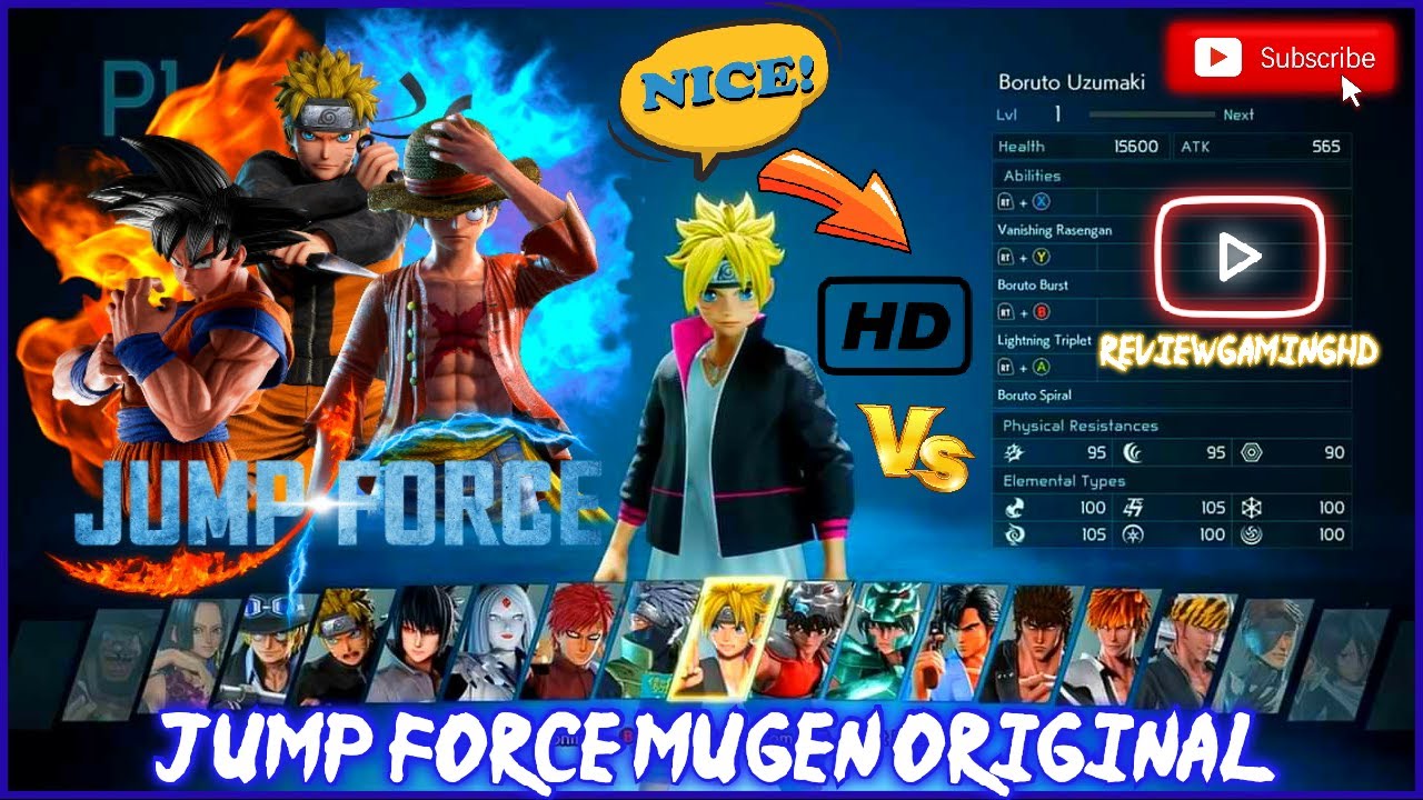 Full Game Version Jump Force Mugen Apk for Android - BiliBili
