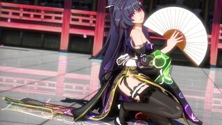 Black Silk Kimono Cheongsam Bud [Honkai Impact 3MMD] A horny kimono duck!