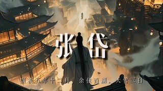 张岱：我是半痴半醒的文人，有谁能看到我浮华半生的背后