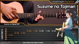 Suzume no Tojimari すずめの戸締まり OST - Fingerstyle Guitar Cover | TAB Tutorial