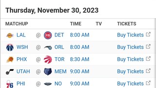 NBA Picks l November 30, 2023 l Philippine Time | Pinoy Silent Picks
