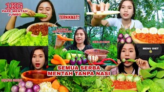 MUKBANG LALAPAN MENTAH TANPA NASI , RAW VEGETABLE ASMR MUKBANG#mukbanglalapan#veganfood#eatingshow