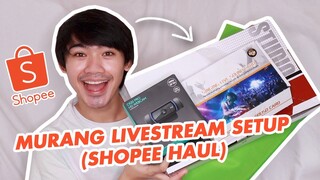 MURANG LIVESTREAM SETUP (SHOPEE HAUL 9.9) | WE DUET