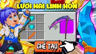 SKYWAR|THỬ THÁCH CHẾ TẠO LƯỠI HÁI LINH HỒN VÀ MỞ LUCKYBLOCK CỰC XUI CỦA NOOB NOXUSS TRONG BLOCKMANGO