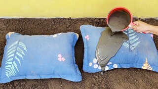 If the pillow is broken, don't throw it away. Putting it on cement will blind the eyes of the neighb