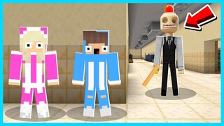 MIPAN & ZUZUZU Kabur Dari Sekolah Yang Sangat Mengerikan Di Minecraft! DI KEJAR GURU JAHAT!