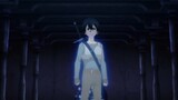 Being rejected by Kirito for not taking a bath, Asuna is angry-