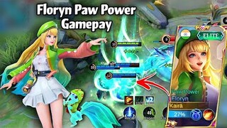 FLORYN NEW ELITE SKIN GAMEPLAY💚 PAW POWER🐾So cute🌸