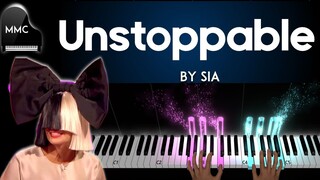 Unstoppable by Sia piano cover + sheet music + lyrics