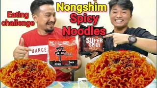 Nongshim super spicy noodles EATING CHALLENGE Manipuri || spicy noodles chaba hanba  tanaba manipuri