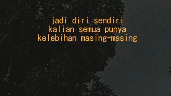 jadi diri sendiri lebih baik😇