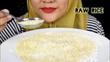 ASMR RAW RICE EATING || MAKAN BERAS SINTANUR MIX BERAS DAWAAT SELLA  || ASMR INDONESIA