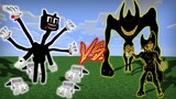 New Cartoon Cat v3 vs New Bendy And The Ink Machine | Minecraft Battle | Battle of the Bendy Demon