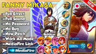 UPDATE - Script Skin Fanny Mikasa AOT No Password | Full Effect Voice | Script Fanny Mikasa Terbaru