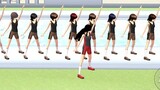 Gadis-gadis cantik menari di Sakura school simulator Dance tutorial Dance Mist song Android gameplay