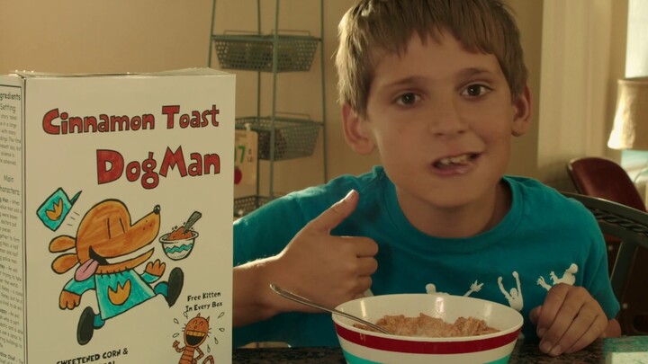 Commercial Cinnamon Toast Dog Man Cereal.