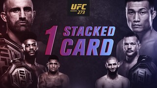 UFC 273: Volkanovski vs The Korean Zombie - 1 Stacked Card | Official Trailer | April 9