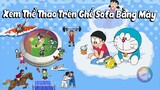 Doraemon - Xem Thể Thao Trên Ghế Sofa Bằng Mây
