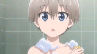 Uzaki, who has put on her bra and is ready to stay overnight, is she going to be eaten after washing