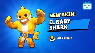 omagaa😱😱😱 skin BABY SHARK X BRAWLSTARS || brawl stars